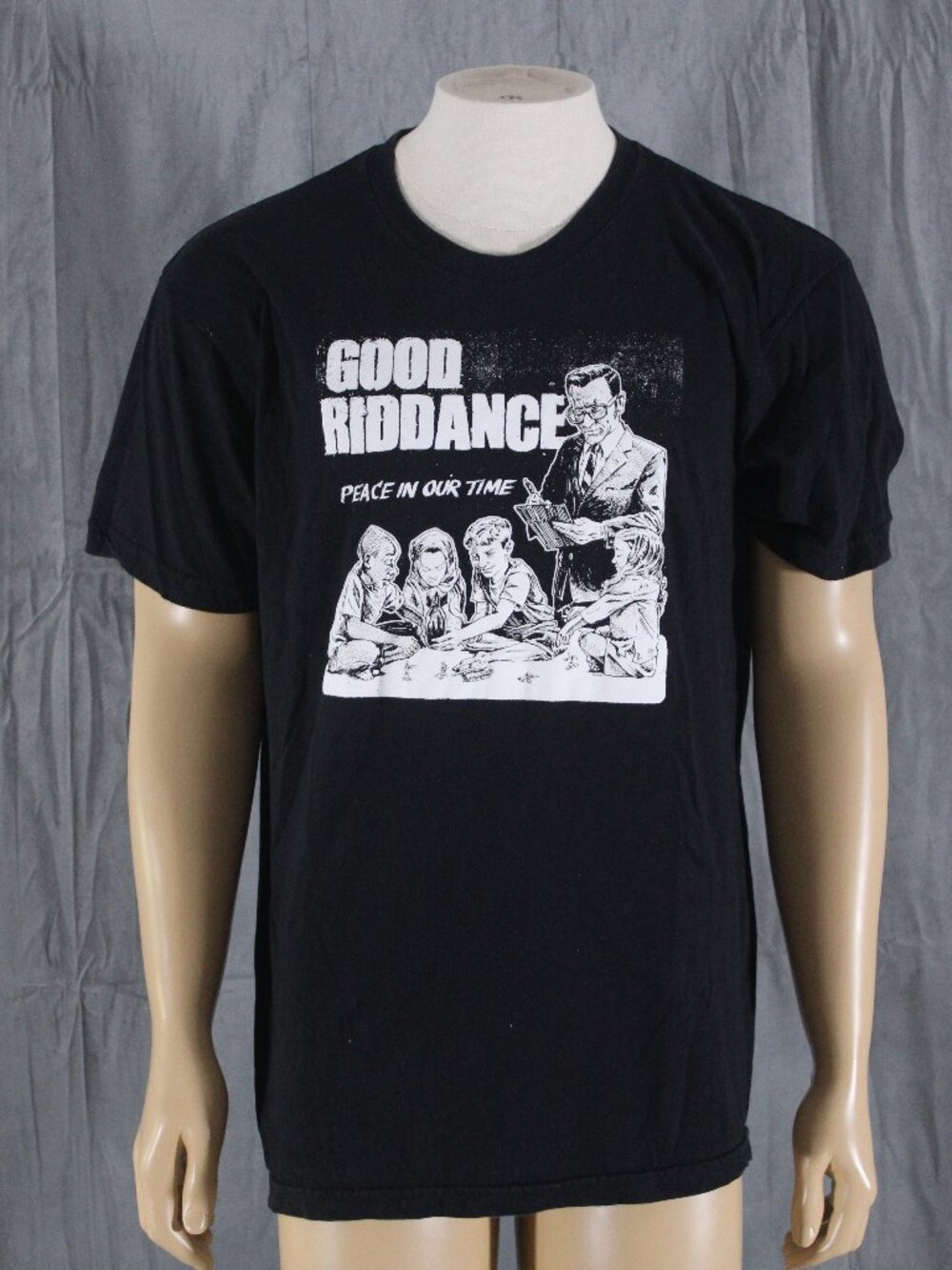Punk Band Shirt - Good Riddance Peace in Our Time - Men's XL